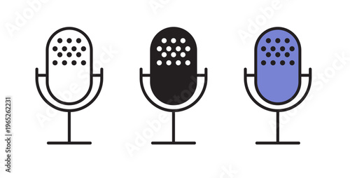 Microphone icon graphic vector. icon collection