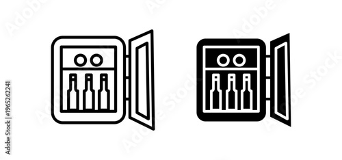 mini bar icon graphic vector. icon collection
