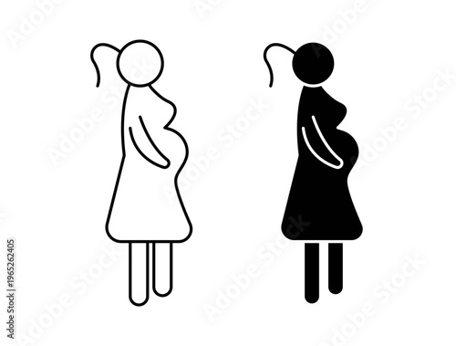Obstetrician and Gynecologist icon graphic vector. icon collection