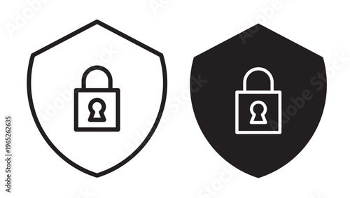 Protection icon graphic vector. icon collection