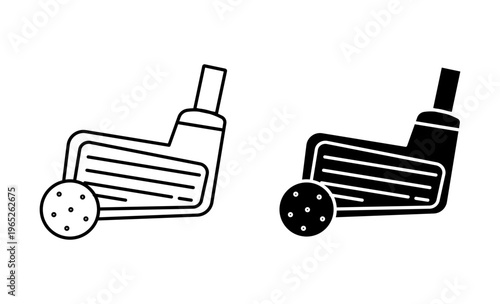 Putter icon graphic vector. icon collection