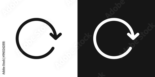 Refresh icon graphic vector. icon collection