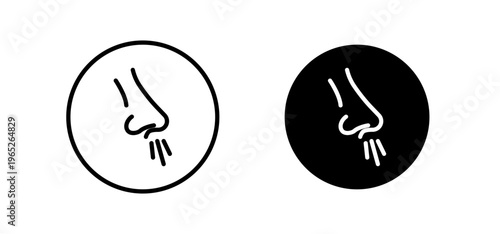 Runny nose icon graphic vector. icon collection