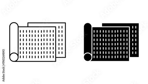 Sandpaper icon graphic vector. icon collection