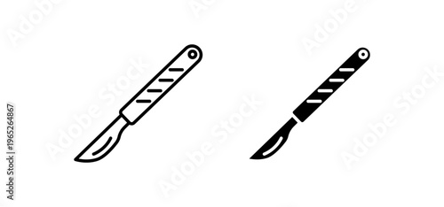 Scalpel icon graphic vector. icon collection