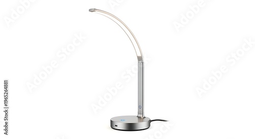 Modern adjustable desk lamp with flexible gooseneck arm and sleek metal base