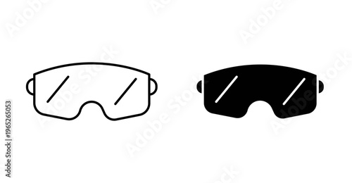 Ski goggles icon graphic vector. icon collection