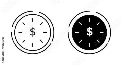 Time is money icon graphic vector. icon collection
