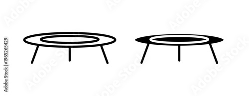 trampoline icon graphic vector. icon collection
