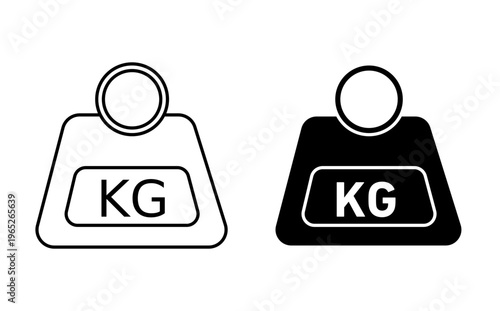 Weight icon graphic vector. icon collection