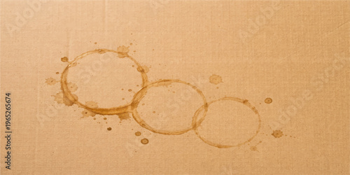 A vintage grunge texture of dirty coffee stains on a rough antique wooden background creates a retro brown design perfect for parchment or cardboard style wallpaper projects