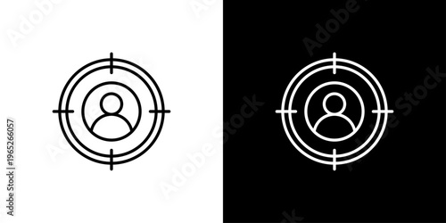 Target Audience Icon Sheet Black And White