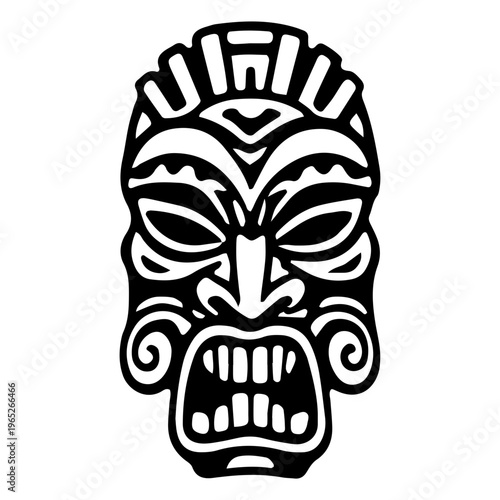 Tribal Tiki Mask Icon