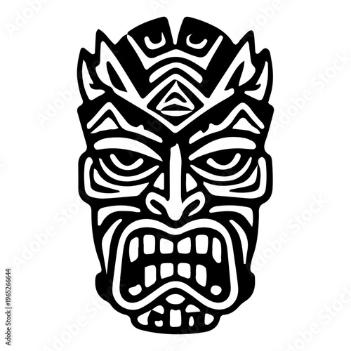 Tribal Tiki Mask Icon
