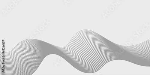 Abstract vector background with black wavy lines. EPS10