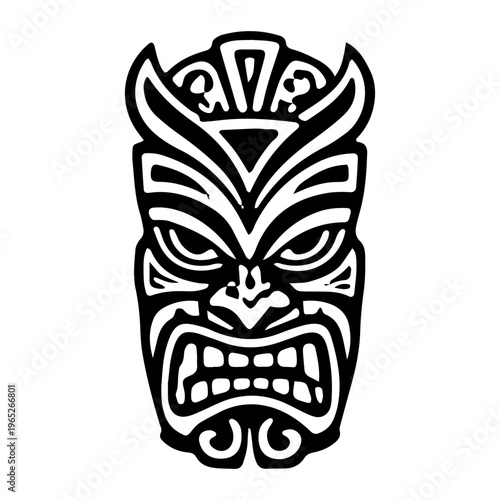 Tribal Mask Icon Vector
