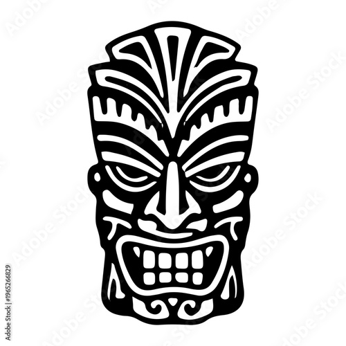 Tribal Tiki Mask Icon