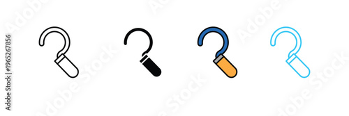 Traditional Sickle Icon for Agriculture, Farming Harvest, and Garden Tool. Symbol Vector Illustration.