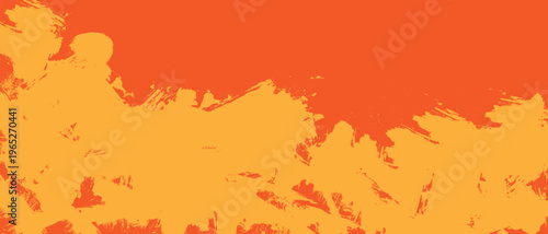 Abstract Orange and Yellow Grunge Paint Background