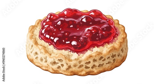 A delicious raspberry tart with a golden crust and a vibrant red filling
