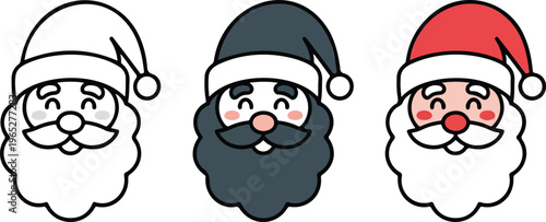 Set of minimalist Torah scroll icons with Star of David in outline silhouette and colorful gold flat vector styles.