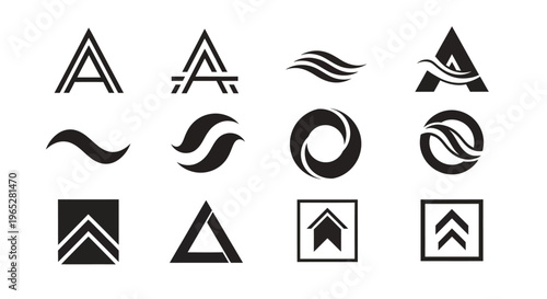 Free Download Collection of Abstract Geometric and Organic Logo Designs. - GFXLoad