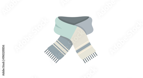 Cozy Knitted Scarf with Stripes and Fringe Detail.