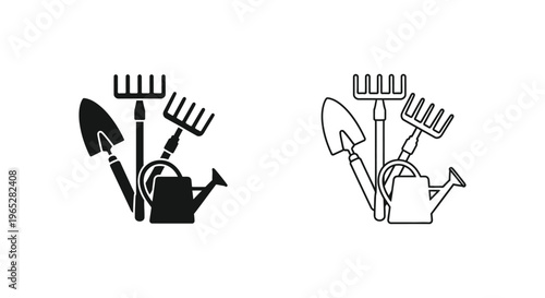 Gardening tools and equipment vector illustration Vector