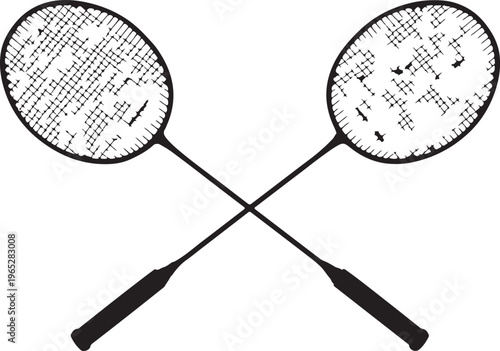 Badminton rackets, sports equipment, athletic gear, racquets