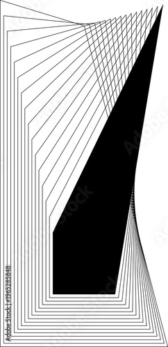 Rectangle frame line blending element for badges, banner, logo, tag, label