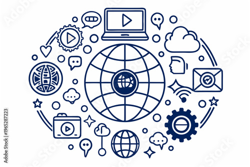 Modern Global Network Infrastructure for Video Content Delivery Streaming and Worldwide Online Broadcasting