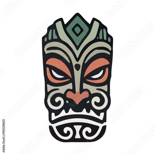 Tribal Tiki Mask Icon