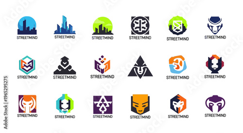 Collection of Diverse Abstract and Symbolic Logo Designs.