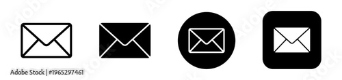 Mail icon button sign, notification new message icons buttons. envelope icon, email message icon
