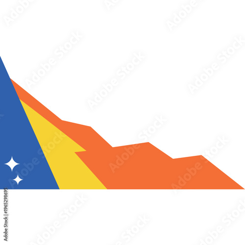 Abstract Mountain Gradient Icon