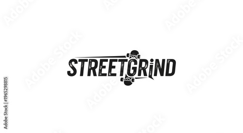 Street Grind Skateboard Logo Design.