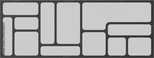 web bento layout user interface