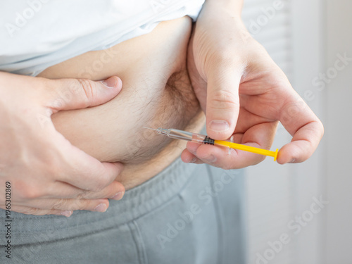 Wallpaper Mural Abdominal Injection Procedure for Medical Treatment (Diabetes, Weight Loss, Clot Prevention) Torontodigital.ca