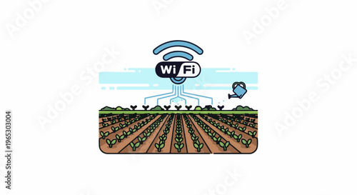 Smart farming with Wi-Fi connection for automated plant care and irrigation