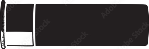 Black, cylindrical, metal pipe, industrial tube, plumbing, architecture element, vector