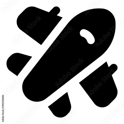 Airplane Glyph Icon Vector, Modern Transportation Symbol for Travel, Delivery, and Vehicle Services