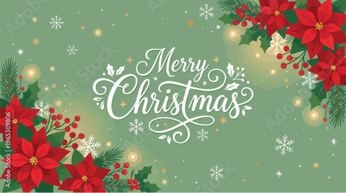 Holiday Celebration, Merry Christmas, Festive Greetings, Seasonal Decorations, Graphic Design, Cheerful Environment, Joyful Concept