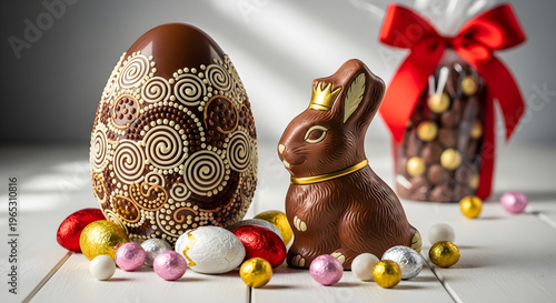 La gallina di Pasqua dalle uova di cioccolato