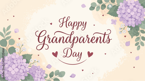 Heartwarming Floral Greeting Card Design for Family Connection