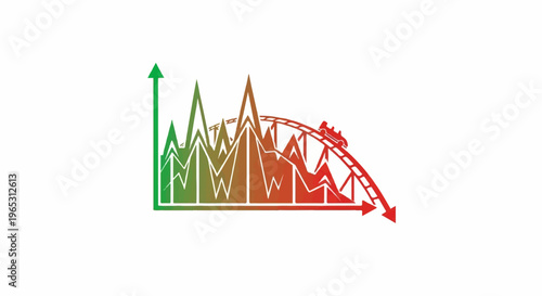 Rollercoaster graph showing ups and downs