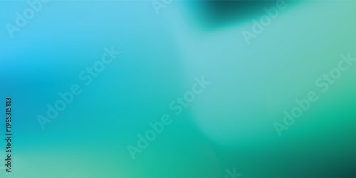 Abstract smooth gradient background with flowing curved lines, teal and turquoise color palette blending into deep dark blue and black, futuristic minimal design