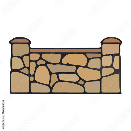 Stone Wall Illustration