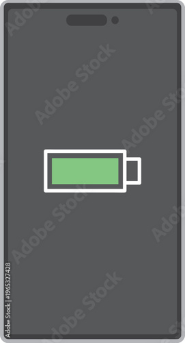 スマートフォン　バッテリー残量表示