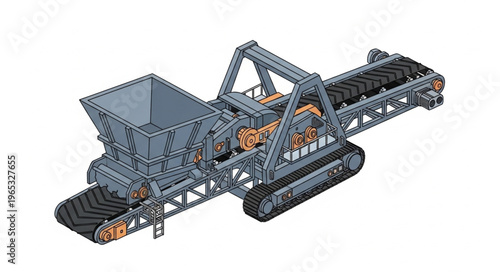 Mobile Crushing Plant - Heavy Industrial Machinery for Aggregate Production.