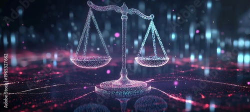 A Modern Courthouse Interior with High-Tech Features and Balanced Information Processing Systems